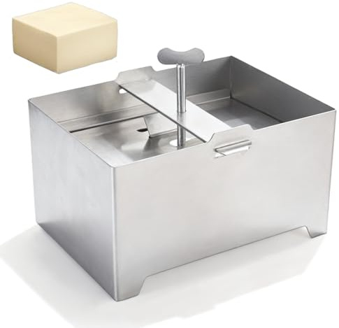 GBKDQQ Pressa per tofu, in acciaio inox, con vassoio antigoccia e garza, pressa per formaggi multifunzionale, per tofu, fai da te, cucina, ristorante, tofu (16 x 12 x 9 cm)