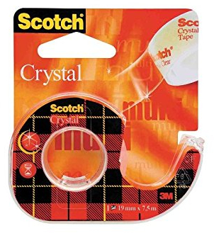 Scotch 6-1210D Crystal Clear 600 Film adhésif avec dérouleur