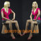 Euroton NEU sitzende Schaufensterpuppe J-8 Female Mannequin Figur weibliche Schaufensterpuppen Hautfarbe mit Hocker