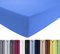 ENTSPANNO Luxus Spannbettlaken 180 x 200 bis 200 x 220 cm - Aus weichem Premium Jersey - Ideal für Wasser- u. Boxspringbetten bis 35cm Höhe - Königsblau