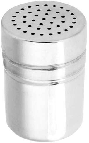 Agatige Flour Sugar Salt Shaker, Stainless Steel Chocolate Dredges Coffee Shaker Sifter Spice Dispenser Condiment Jar for Home Kitchen, BBQ, Camping