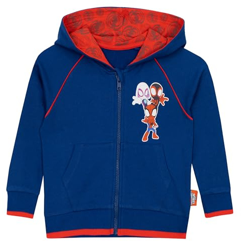 Marvel Spiderman Hoodie | Spidey and His Amazing Friends Boys Hoodie | Boys' Hoodies | Blue | 4-5 Years