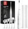 Oclean Sonic Electric Toothbrush TravelGo FlowSet, 180 Days Battery Life, 76000 VPM Motor, 5 Modes, Waterproof, USB C Rechargeable, 6 Replacement Heads & Travel Case, Eco-Friendly Packaging, White