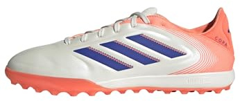 adidas Unisex-Adult Copa Pro Pure 3 Turf, Off White/Lucid Blue/Signal Coral, 10