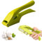 Prensa de ajos de acero inoxidable, picadora y cortadora de ajos 2 en 1, con mango ergonómico, manejable, fácil de limpiar, carcasa de PVC Ligera