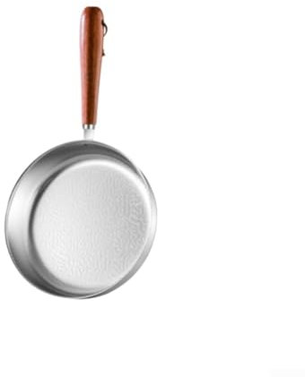 Ästhetisches Schneeflockenmuster auf einer Mini-Bratpfanne aus Edelstahl, entworfen für den täglichen Kochbedarf (12 cm)