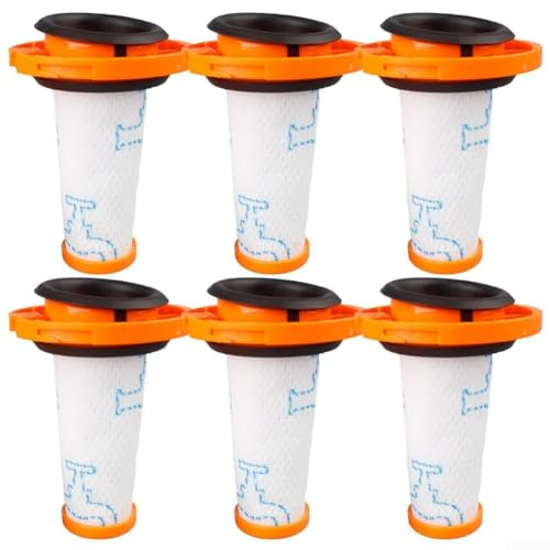 Set de filtres de rechange pour aspirateur Rowenta X-Force et Flex 9.60, pièces détachées, filtres lavables adaptés pour les modèles allergiques RH2038WO, RH2037WO, RH2039WO (lot de 6)