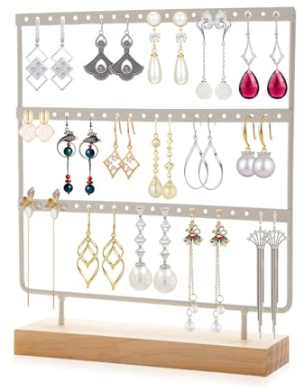 SZSMW 60 Buchi Porta Orecchini Organizer - Espositore Orecchini - Portaorecchini - Ottimo per Conservare Gli Orecchini A Casa, Perfetti per Gioielli, Gallerie Fotografiche E Mostre