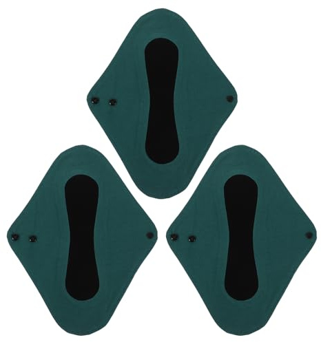UPKOCH Juego de 3 compresas posparto - Absorbentes femeninas de alta resistencia - Forro de malla - Compresa para incontinencia lavable a máquina - Compresas sanitarias