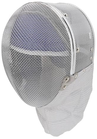 Casco de esgrima Ligero con Malla de Acero y Forro Desmontable Lavable, Ajuste ergonómico Transpirable para Entrenamiento y competición olímpica, Color Negro