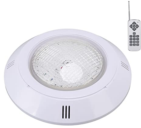ZJchao Luces de Piscina, Luz de Piscina Luces LED para Luz de Agua con AC12V RGB Colorido IP68 Impermeable Control Remoto Transmitancia ABS Acuario para Ducha Bañera Florero (35W)