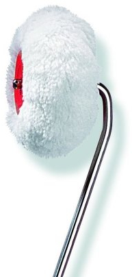 Color Expert Ersatzwalze für Eckenroller, 12 mm, Polyacryl weiß 86804010