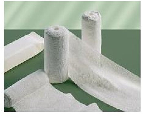 PMA - Benda Impregnata Di Pasta All'ossido Di Zinco - Garza Anelastica Di Cotone Zincata 10 Cm X 5 Mt - Made In Italy