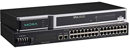 MOXA NPort 6650-16 - 16 Ports Rackmount RS-232/422/485 Secure Device Server, 100V~240VAC Input