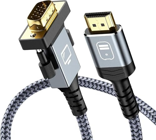Capshi 10FT HDMI to VGA Male Adapter 1080P Cable