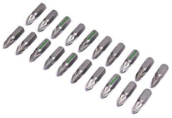 Barnwell Set Pack of 20 PZ2 Pozi 2 Screwdriver Bits 1/4 Hex Drive for Drill