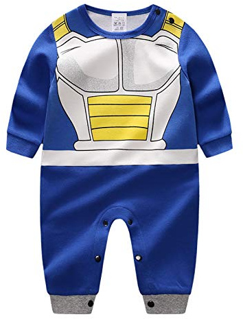 Sxkayxr tecknad nyfödd baby pojkar flickor sparkdräkt goku-inspirerad spädbarn outfit overall kläder