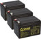 Akku 3X 12V 15Ah AGM wie 12Ah 14Ah kompatibel E-Roller E-Scooter Quad E Bike Elektro Scooter