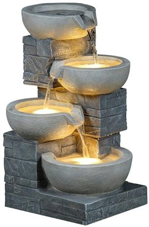 Cascade Design Resin Fountain with Light