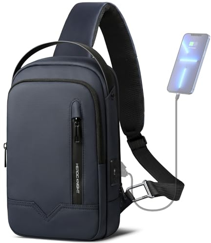 hk Bolso Hombre Bandolera, Bolso Cruzado de Hombro 9.7'' iPad y Tablet