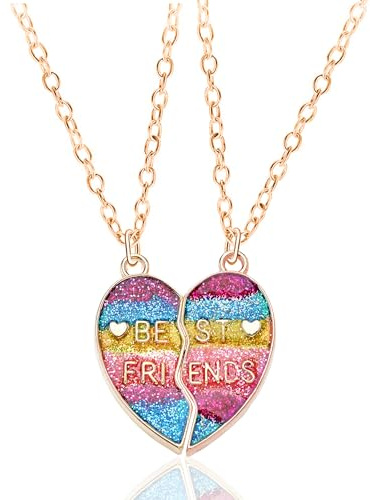 AffeGifts Collares de la Amistad para 2, Magnético Mejores Amigas Collar Best Friends para el Cumpleaños de Graduación de La Mejor Amiga y Niña