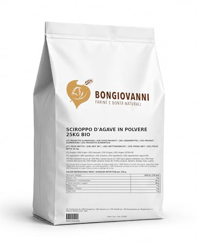 Bongiovanni Bontà Naturali Sciroppo D'agave In Polvere 25kg BIO