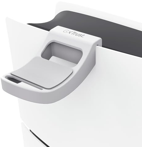 GXTrust Soporte Auriculares PS5, Soporte Cascos Gaming PlayStation 5 con Incrustación de Silicona para Todos los Auriculares, Accesorios Gaming, Blanco