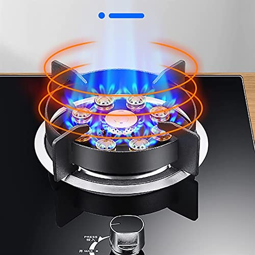Single Burner Gas Stove NG/LPG, Built-in Kitchen Cooking Gas Stove with FFD and Cast Iron Pot Racks, Energy Class A