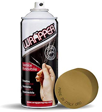 Wrapper 400WRAPPER2902 Peinture Aérosol Pelable, Or, 400ml