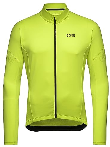 GORE WEAR Maglia termica da ciclismo per uomo, C3, XXL, Nero/Giallo