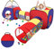 Shoze Kids 4 IN 1 Pop Up Play Tunnel & Tent for Toddlers - Folding Fort with Zipper Storage Bag for Boys & Girls - Indoor & Outdoor Use