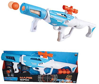 ODS - Mars Sirio, Spielzeuggewehr, inklusive 12 Schaumstoffbälle und 3 Zielscheiben, Länge 51,5 cm, Altersempfehlung +8 Jahre