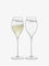 LSA International Verso Champagne Tulip Glass 370ml Clear/Cut x 2