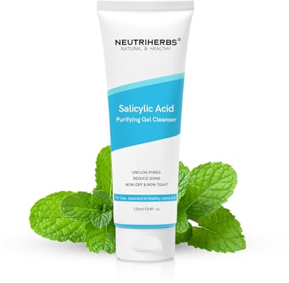 Neutriherbs Salicylsäure Gel Cleanser, Akne neigende Öl Control Gesichtswäsche, Unblock Pore, entfernen Mitesser Gesichtswäsche