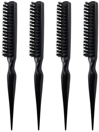 Volume and Shine Teasing Brush - Boar Bristle Brush - Slick back hair brush - Styling brush - Boar brush - 1pc