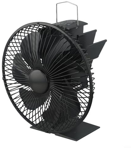 Ventilador de construcción de aleación de aluminio sostenible con siete cuchillas que garantiza un funcionamiento seguro y silencioso