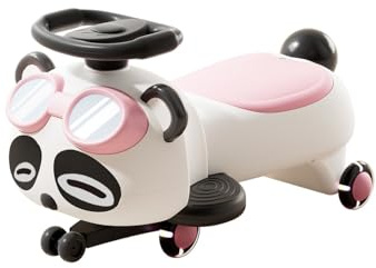 Voiture Porteur Enfant Voiture pivotante à pédales, Anti-retournement, Roues Clignotantes, lumières et Musique, Rangement sous Le siège, Jouet for Enfants Vélo-Trolley