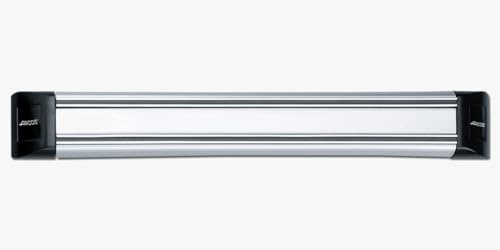 Arcos Support Magnétique pour Couteaux - Organisateur de Cuisine PVC, Acier et ABS - 30 x 4,5 cm - Design Élégant Gris et Noir - Gain d'Espace et Sécurité