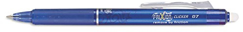 PILOT Pen 31451 FriXion Clicker Erasable, Blue Ink, 12-Pack