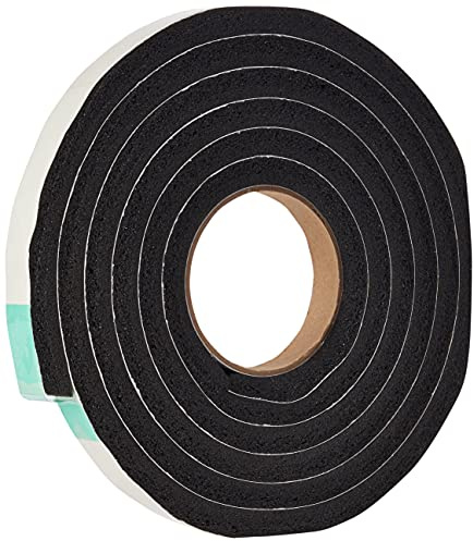 STORMGUARD 05SR6843053BL Rubber Foam Jumbo Draught EXCLUDER WEATHERSTRIP Seal 3.5M Black, 3.05M