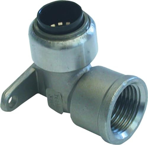 Edelstahl Steckfitting Tectite Wandscheibe 22 mm auf Rp 3/4, TS471G