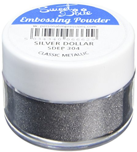Sweet Dixie SDEP 304 Embossing Powder Silver Dollar-Classic Metallic, Synthetic Material, 4 x 4 x 3 cm