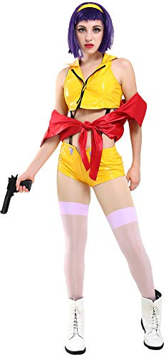 miccostumes Women's Costume Bounty Hunter Cosplay Outfit Jacket Shorts And Shirt With Headband (S)