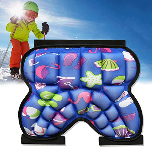 PRELGOSP Ski-Hüftpolster, Kinder Protektorenhose Snowboard, Extremsport Anti-Drop Steißbein Protektor, Leichtes 3D Snowboarding Protective Gear für Ski Skifahren Skaten Skateboard Snowboard,Blau