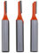 YINETTECH Lot de 3 fraises à rainurer droites à tige de 8 mm - En acier au carbone - Pour le travail du bois - Diamètre de coupe : 3 mm/4 mm/5 mm
