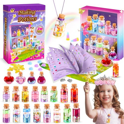 Gifitizi Juguetes Niña 5 6 7 8 9 Años, Pociones Magicas Niñas Navidad Regalo Niña 6 7 8 9 10 Años Manualidades Niñas 5 6 7 8 9 10 Años Pinturas para Niños Magico Hadas Decoracion