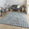 TT Home Wohnzimmer Teppich Esszimmer Langflor Skandi Optik Geometrisch 3D Unifarben, Farbe:Grau, Größe:60x100 cm