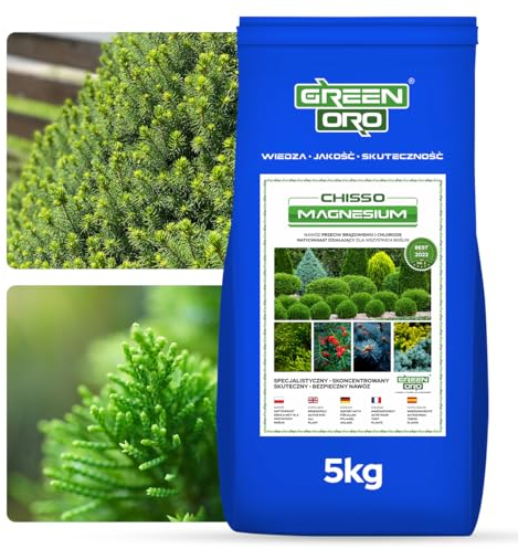 GREEN ORO CHISSO MAGNESIUM 6KG - Engrais au magnésium contre le brunissement pour conifères comme le thuya et l’if