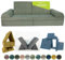 Pillows24 Kindersofa mit Schlaffunktion | Weiches Spielsofa aus Cordstoff | Bequemes Kinder Sofa mit abnehmbaren Bezügen | Ergonomische Kindercouch für Spielzimmer – Fancy Spielsofa für Kinder
