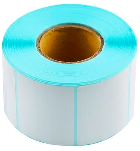 800 Pcs Self Adhesive Address Labels, 60x40mm Thermal Label Stickers Roll, White Sticky Label Direct Thermal Printer Address Labels Strong Adhesive for Shipping, Warehouse, Office and Kitchen Use